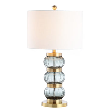 Linna 27.5" Glass/Metal Table Lamp - JONATHAN Y